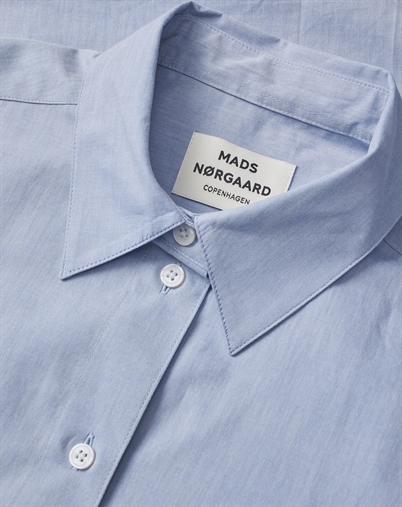 Mads Nørgaard - Prime Poplin Crelly Skjorte - Eventide